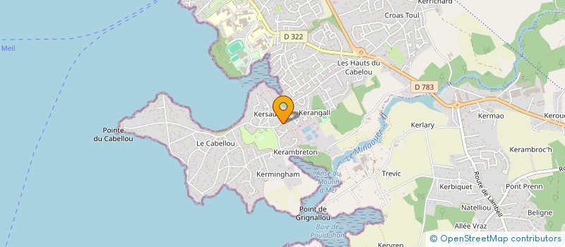 localisation de l'entreprise LA PIZZERIA DU CABELLOU à CONCARNEAU