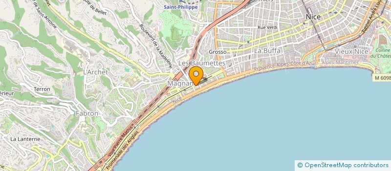 localisation de l'entreprise LA PIZZETTA à NICE