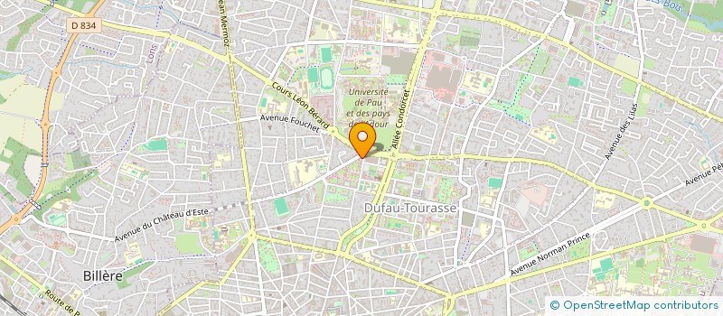 localisation de l'entreprise LA PIZZETTA à PAU