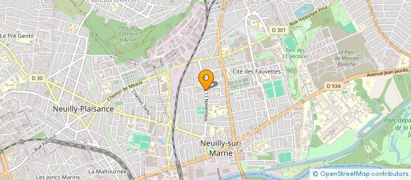 localisation de l'entreprise LA PLACE 39 à NEUILLY SUR MARNE