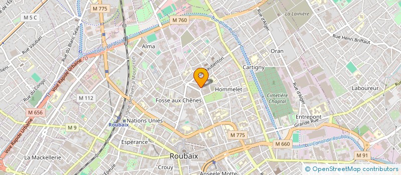 localisation de l'entreprise LA PLACE  ROUBAIX