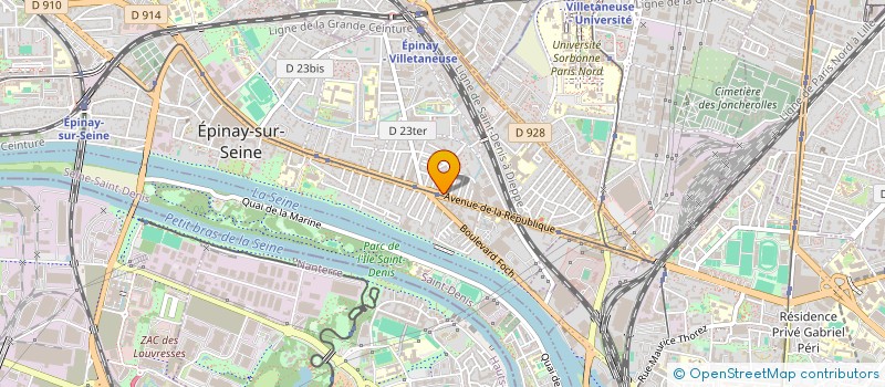 localisation de l'entreprise LA PLACE à EPINAY-SUR-SEINE