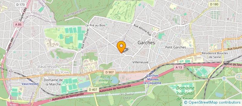 localisation de l'entreprise LA PLACE COWORKING à GARCHES