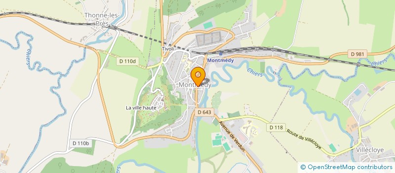 localisation de l'entreprise LA PLACE DE LORRAINE à MONTMEDY
