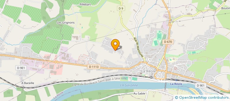 localisation de l'entreprise LA PLACE DES JOUEURS  LA REOLE