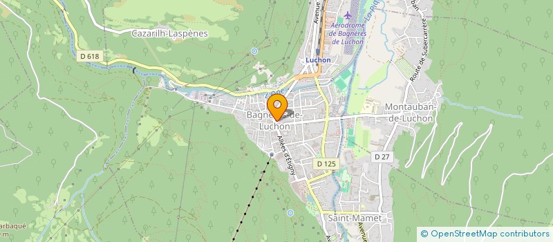 localisation de l'entreprise LA PLACE DES SENS  BAGNERES-DE-LUCHON