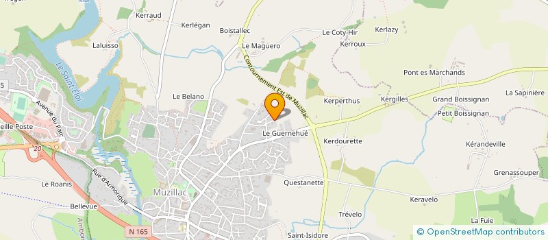 localisation de l'entreprise LA PLACE DU MARCHE  MUZILLAC