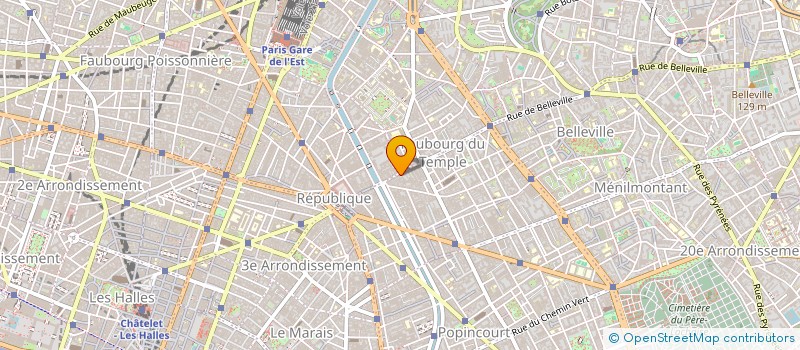 localisation de l'entreprise LA PLACE PRODUCTIONS à PARIS