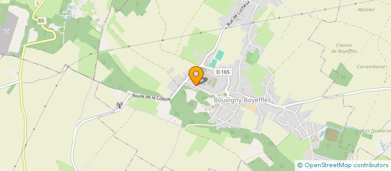 localisation de l'entreprise LA PLACE VERTE  BOUVIGNY-BOYEFFLES