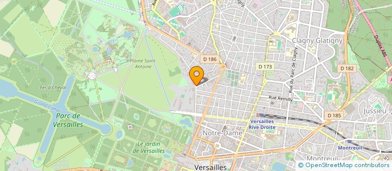 localisation de l'entreprise LA PLACELIERE à VERSAILLES