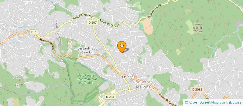 localisation de l'entreprise LA PLACETTE  ROQUEFORT-LES-PINS