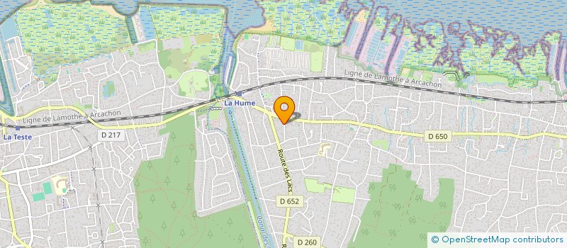 localisation de l'entreprise LA PLAGE 26  GUJAN-MESTRAS