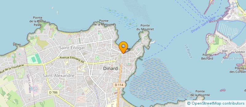 localisation de l'entreprise LA PLAGE  DINARD