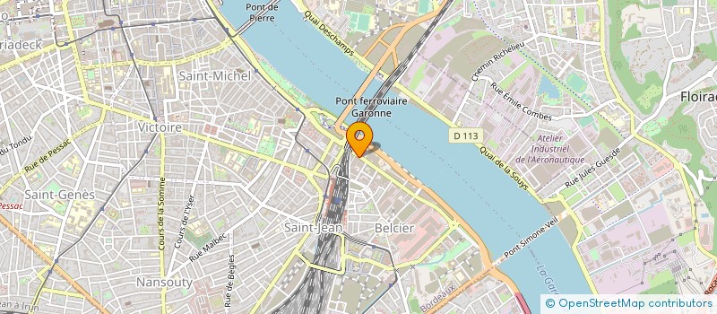 localisation de l'entreprise LA PLAGE à BORDEAUX