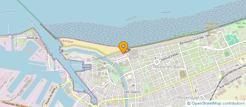 localisation de l'entreprise LA PLAGE à DUNKERQUE