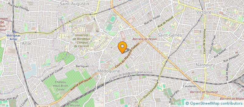 localisation de l'entreprise LA PLAGE  BORDEAUX