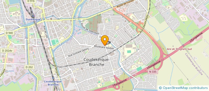 localisation de l'entreprise LA PLAGE  COUDEKERQUE-BRANCHE