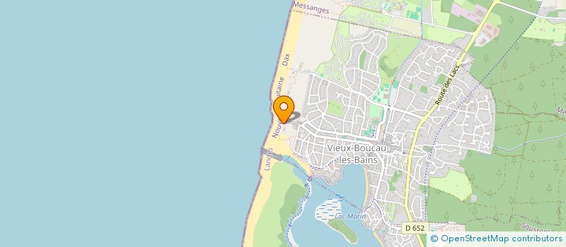 localisation de l'entreprise LA PLAGE  VIEUX-BOUCAU-LES-BAINS
