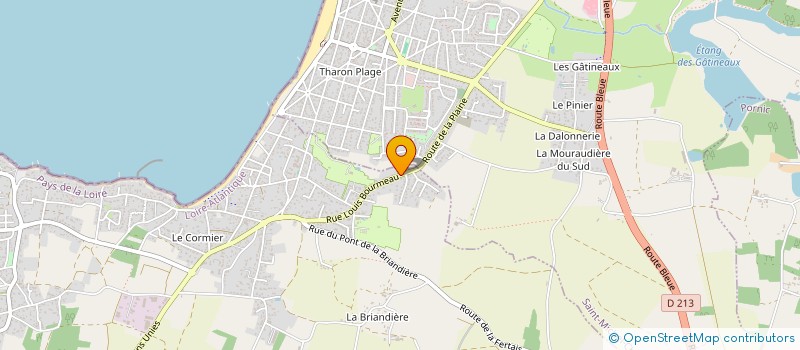 localisation de l'entreprise LA PLAGE à LA PLAINE-SUR-MER