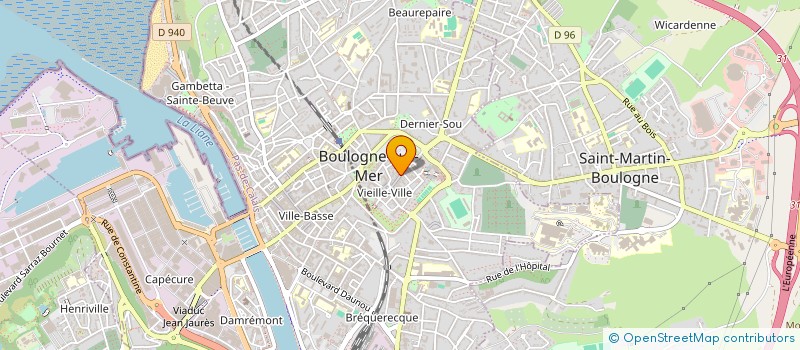 localisation de l'entreprise LA PLAGE à BOULOGNE-SUR-MER