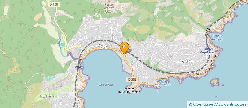 localisation de l'entreprise LA PLAGE  SAINT-RAPHAEL