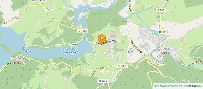 localisation de l'entreprise LA PLAGE  LA SALVETAT-SUR-AGOUT