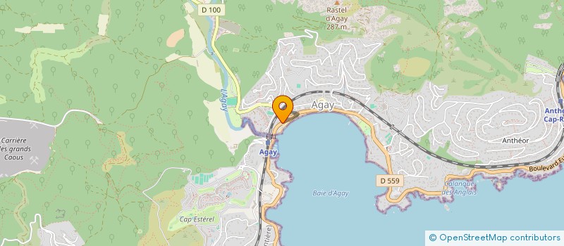 localisation de l'entreprise LA PLAGE CLB à SAINT-RAPHAEL