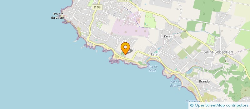 localisation de l'entreprise LA PLAGE D'AUDIERNE  PIRIAC-SUR-MER