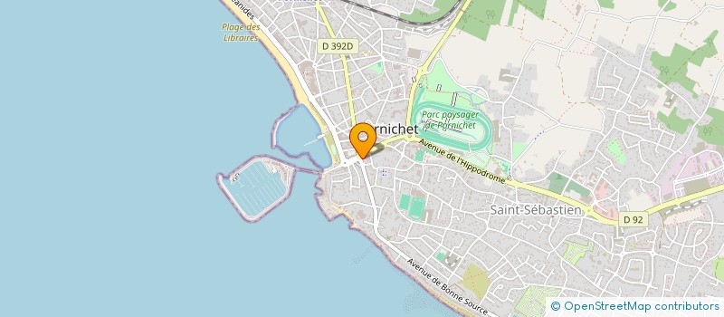 localisation de l'entreprise LA PLAGE D'OR à PORNICHET