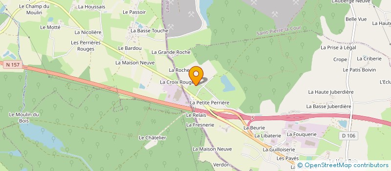 localisation de l'entreprise LA PLAGE DE L'ECLUSE  LA GRAVELLE