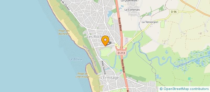 localisation de l'entreprise LA PLAGE DES ROCHELETS à SAINT-BREVIN-LES-PINS