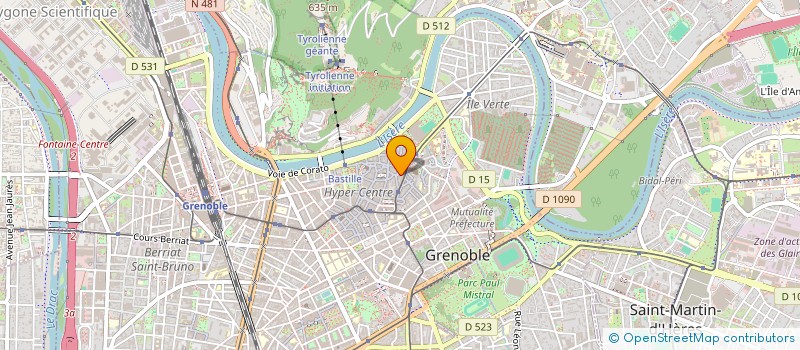 localisation de l'entreprise LA PLAGE ND  GRENOBLE