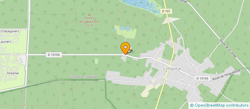 localisation de l'entreprise LA PLAGISTE  VENSAC