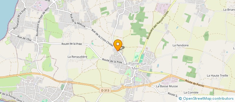 localisation de l'entreprise LA PLAINAISE à LA PLAINE-SUR-MER