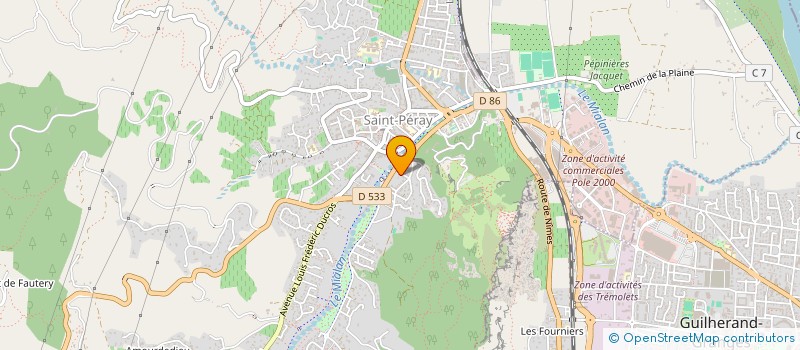 localisation de l'entreprise LA PLAINE  SOYONS