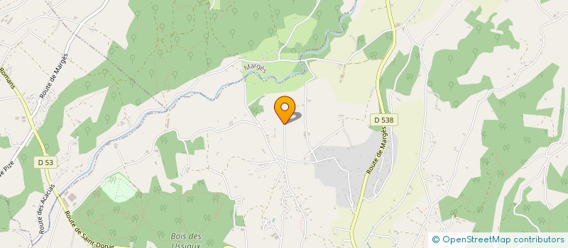 localisation de l'entreprise LA PLAINE  PEYRINS