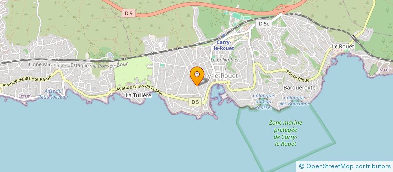 localisation de l'entreprise LA PLAINE  CARRY-LE-ROUET