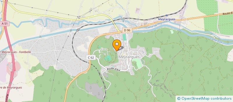 localisation de l'entreprise LA PLAINE  MEYRARGUES