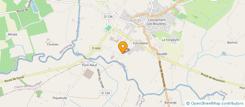 localisation de l'entreprise LA PLAINE  DURAS