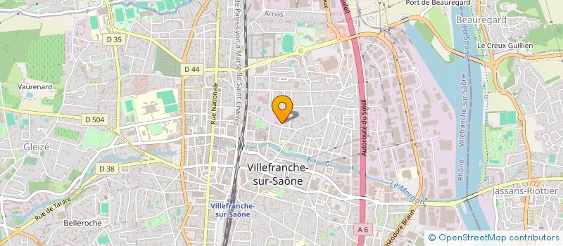 localisation de l'entreprise LA PLAINE à VILLEFRANCHE-SUR-SAONE