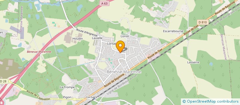 localisation de l'entreprise LA PLAINE  BENESSE-MAREMNE