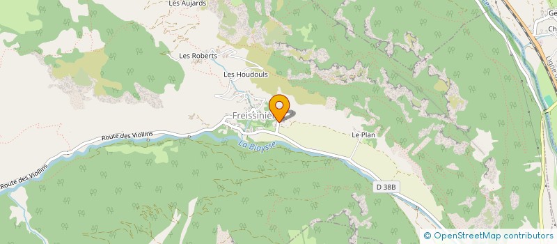 localisation de l'entreprise LA PLAINE  LA ROCHE-DE-RAME