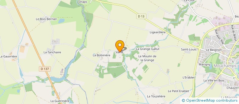 localisation de l'entreprise LA PLAINE  MOUCHAMPS