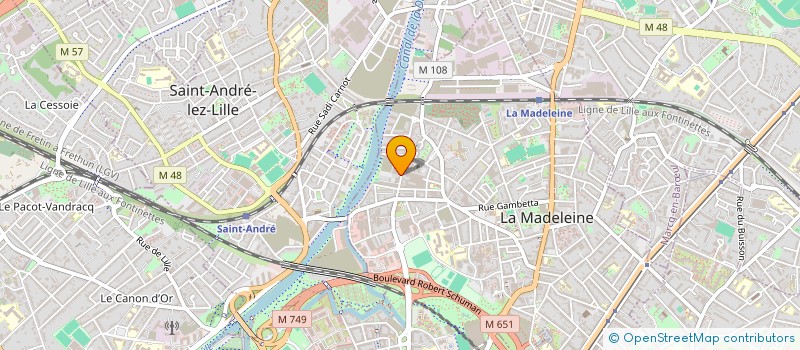 localisation de l'entreprise LA PLAINE AGRI à LA MADELEINE