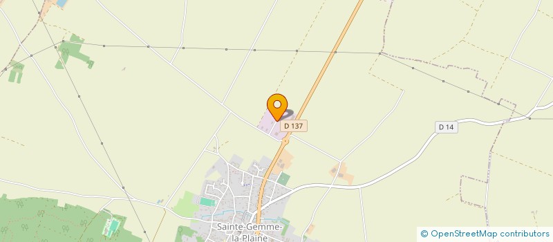 localisation de l'entreprise LA PLAINE AUTOMOBILE à SAINTE-GEMME-LA-PLAINE