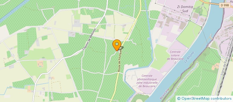 localisation de l'entreprise LA PLAINE AUX LEGUMES  BEAUCAIRE