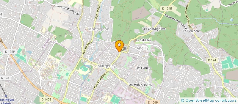 localisation de l'entreprise LA PLAINE DE FRANCE  MARGENCY