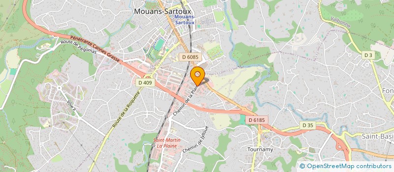 localisation de l'entreprise LA PLAINE DES ANGES à MOUGINS