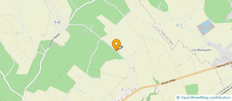 localisation de l'entreprise LA PLAINE DES CAPELES  RABASTENS