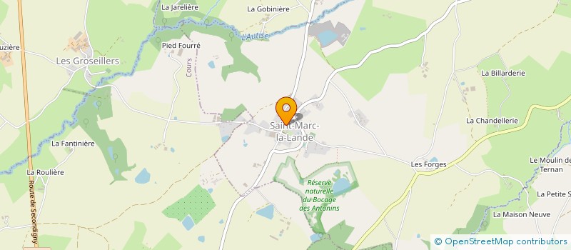 localisation de l'entreprise LA PLAINE DES FORGES DE ST MARC LA LANDE  SAINT-MARC-LA-LANDE